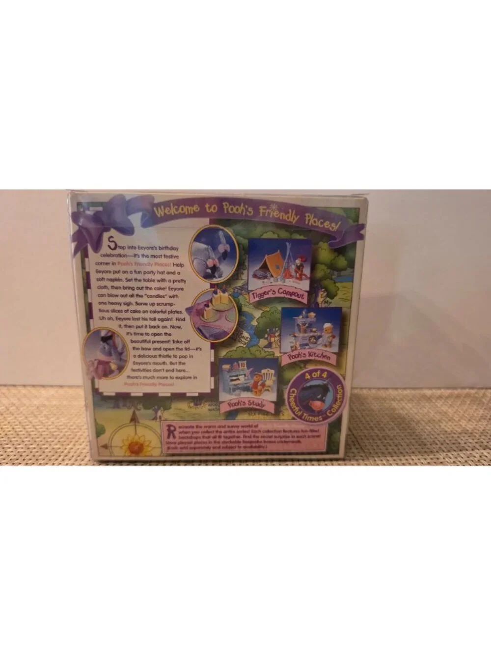 VTG 1998 MATTEL WINNIE THE POOH FRIENDLY PLACES EEYORE'S BIRTHDAY PLAYSET RARE